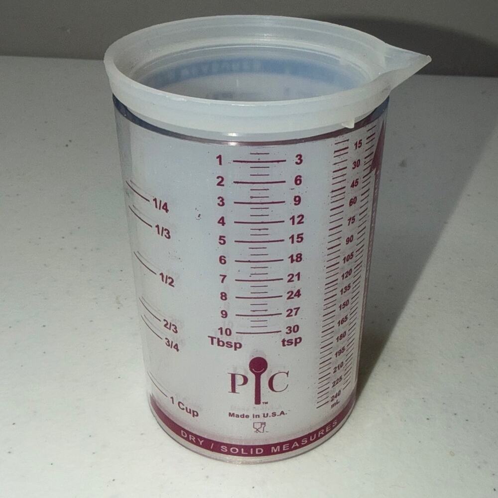 Pampered Chef Measure All 1 Cup #2236 – 8 oz Adjustable Wet or Dry Ingredients